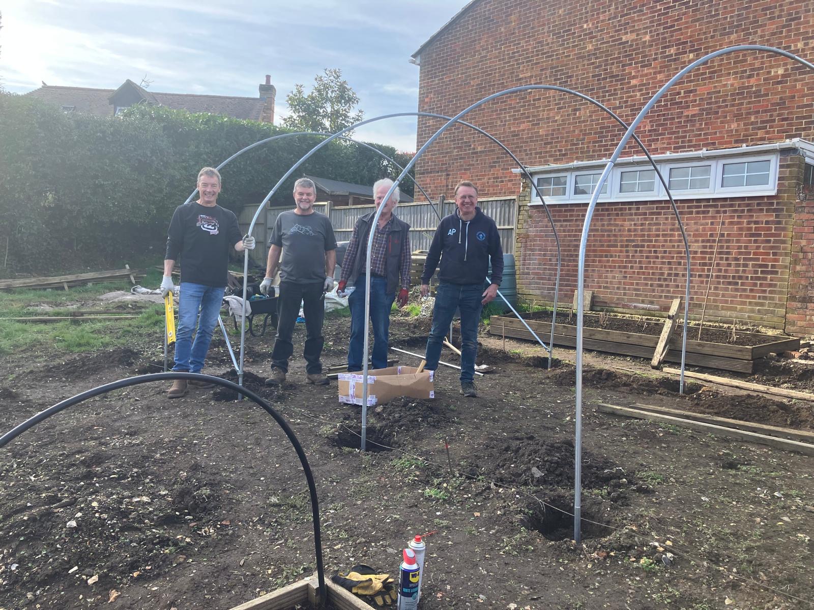 Exciting Progress at the Community Kitchen Garden with New Polytunnel