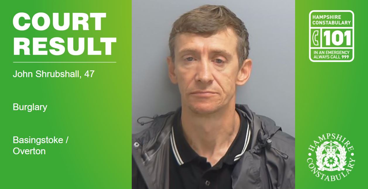 Burglar Jailed for Four Years After Targeting Homes in Basingstoke and Overton